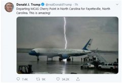 總統專機差點遭雷擊 特朗普發推驚嘆：不可思議！-哈薩克斯坦的空運