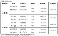 國際快遞查詢大韓航空冬季時刻開啟 三條中國新航線正式啟航（附圖）