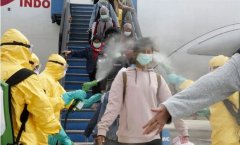 國際物流查詢-視頻：真“接風洗塵”！印尼撤僑對乘客噴消毒劑