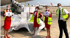 國際快遞價格維珍航空從中國運回口罩、呼吸機等物資