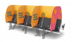 專業制造座椅的公司Zoeftig為機場航站樓座位設置了社交隔離設施iZolate
-香港空