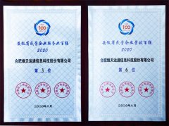  服務創新升級！維天運通（路歌）榮列2020安徽省民營企業服務業百強第3位！