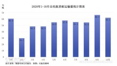  圖：2020年1-10月全民航貨郵運輸量統計圖表 （一）從旅客運輸量來看
-整柜海運