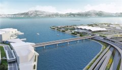  圖：香港國際機場多式聯運中轉客運大樓及航天走廊 香港機場管理局公布
-美